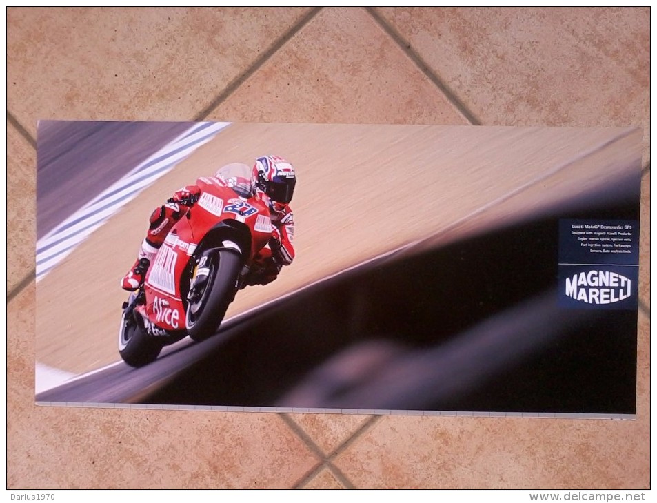 Auto E Moto - Da Calend. M. Marelli -cm. 29x60 - Ducati MotoGP Desmosedici GP9- Retro  GP2  SERIES. - Altri & Non Classificati