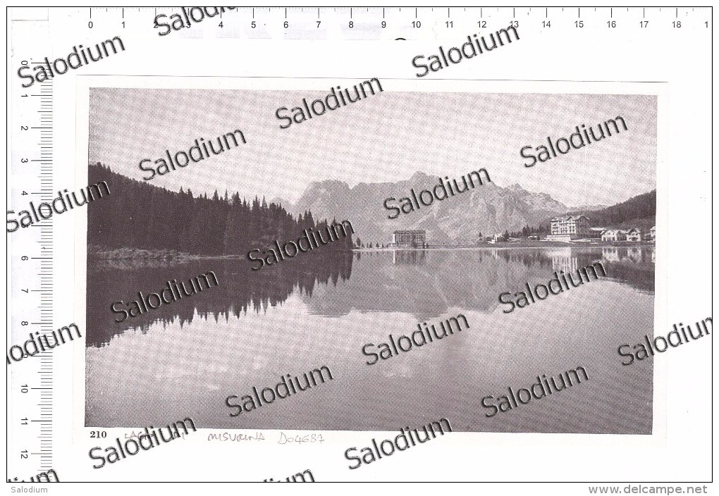 Lago Di Misurina - Immagine Ritagliata Da Pubblicazione Originale D´epoca - Other & Unclassified