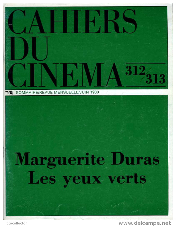 Cahiers Du Cinéma N° 312 - 313 : Spécial Marguerite Duras Les Yeux Verts - Cinema