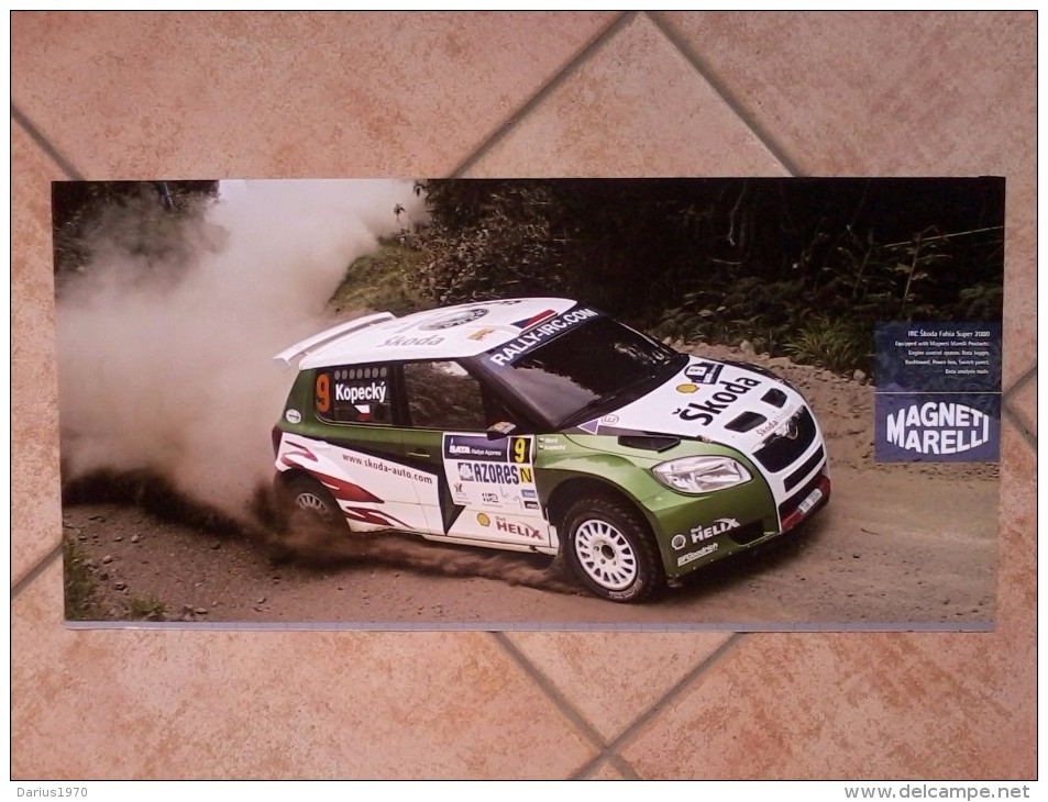 Auto E Moto - Da Calend. M. Marelli -cm. 29x60 - IRC Skoda Fabia S. 2000- Retro- Ymaha MotoGPYZR-M1. - Altri & Non Classificati