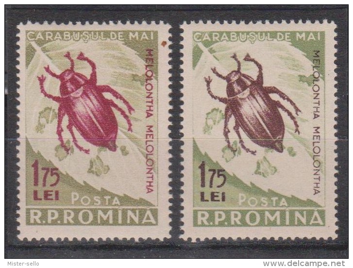 RÚMANIA.  INSECTOS. NUEVO - MNH ** - Otros & Sin Clasificación