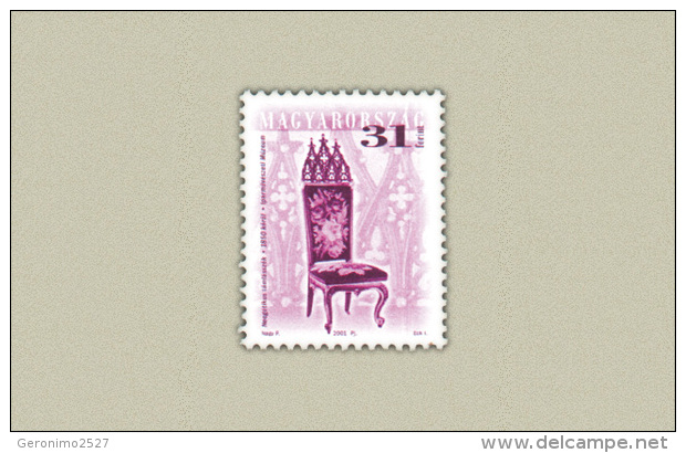 HUNGARY 2001 HISTORY Chairs ANTIQUE FURNITURE II - Fine Set MNH - Ongebruikt