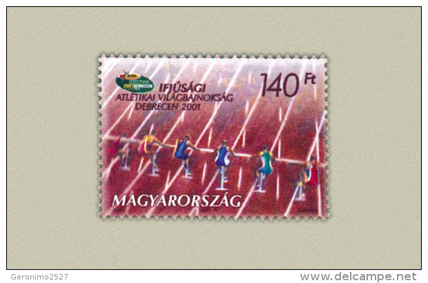 HUNGARY 2001 SPORT World Youth Cup Of ATHLETICS DEBRECEN - Fine Set MNH - Unused Stamps