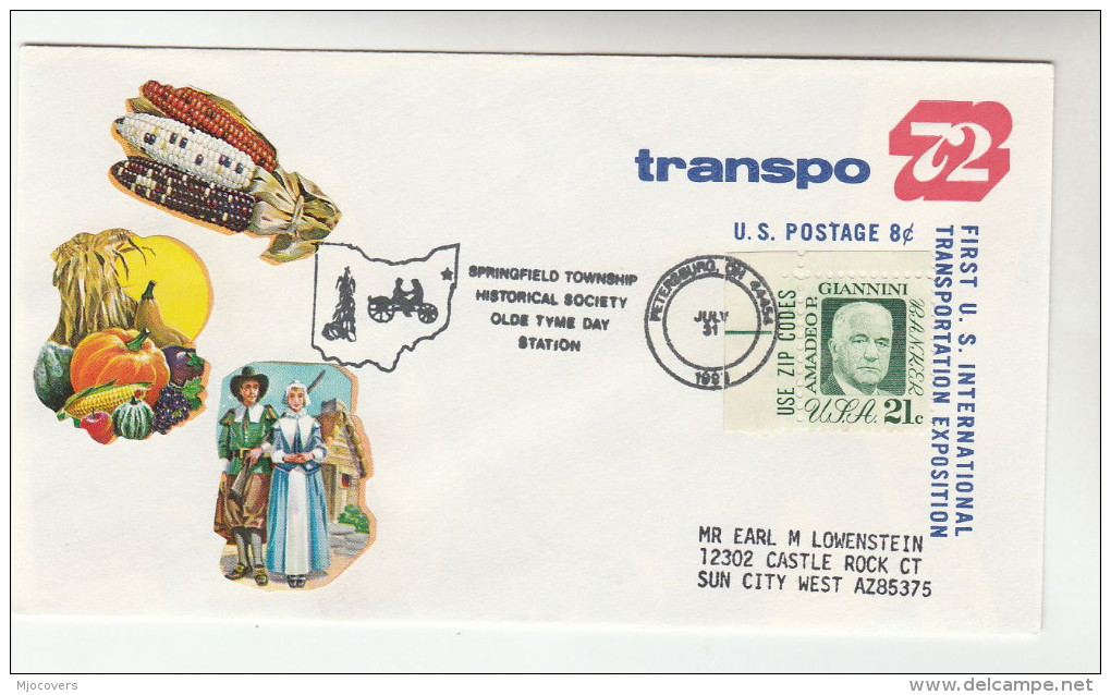 1991 USA SPRINGFIELD Township HISTORICAL SOCIETY EVENT COVER UPRATED Postal STATIONERY With USE ZIP CODE Gianni Stamps - 1981-00