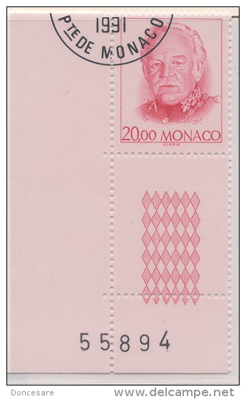 ** MONACO 1991  - N° 1778 - OBLITERE 1ER JOUR NEUF **D22** - Used Stamps