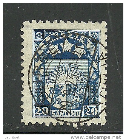 LATVIA Lettland 1923 DURBE Guter Stempel Auf Michel 95 - Lettonie