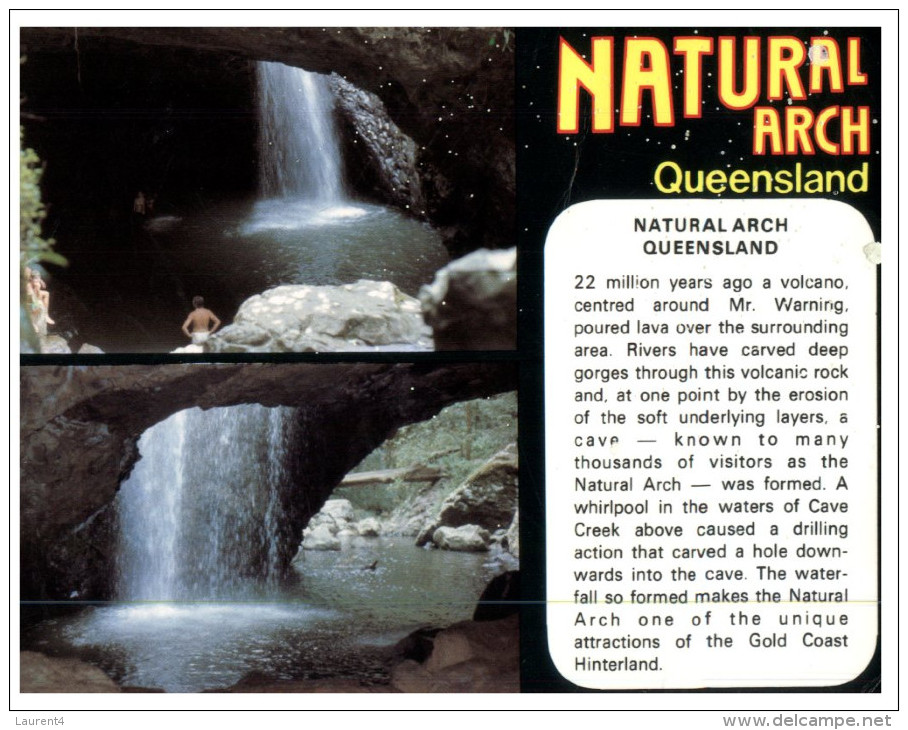 (789) Australia - QLD  - Natural Arch Waterfall - Sunshine Coast