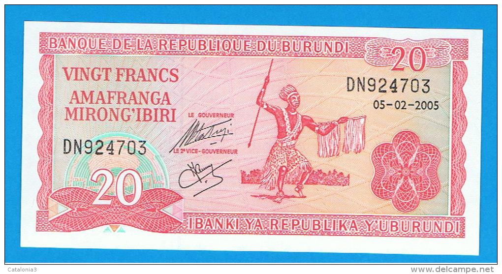 BURUNDI - 20 Francs 2005 SC  P-27 - Burundi