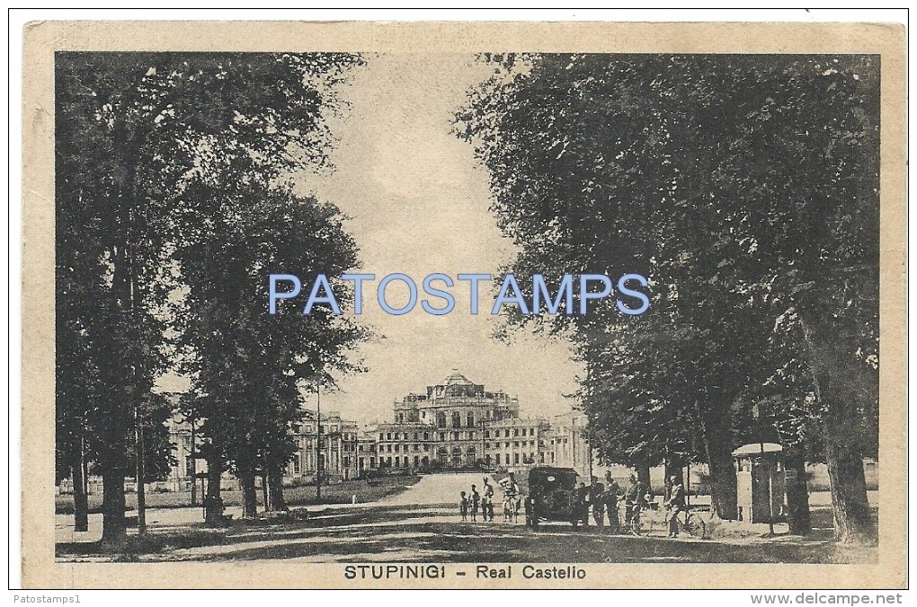 17815 ITALY STUPINGI TURIN REAL CASTLE CIRCULATED TO PEGLI  POSTAL POSTCARD - Altri & Non Classificati