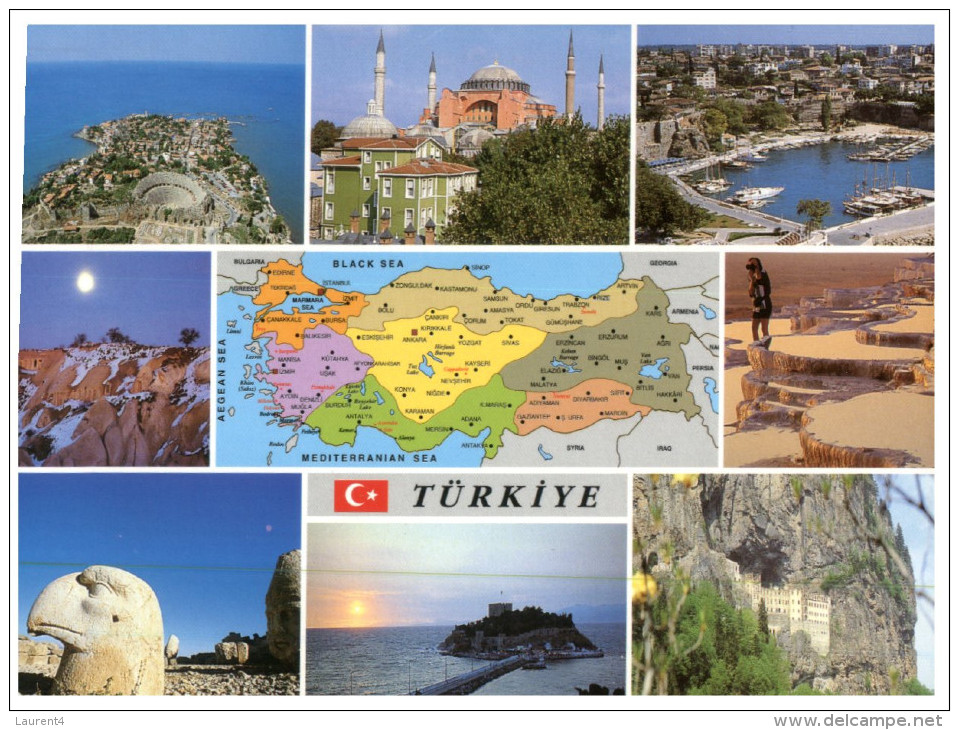(840) Islam - Turkey Map + Mosque - Istanbul - Islam
