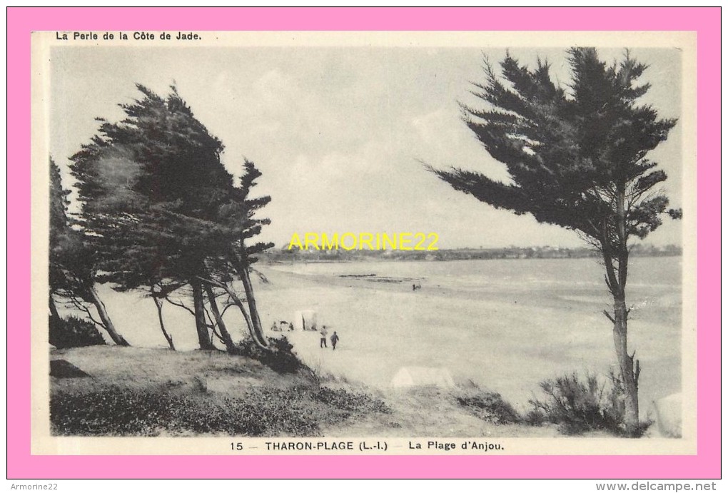 CPA  THARON PLAGE   D ANJOU - Tharon-Plage