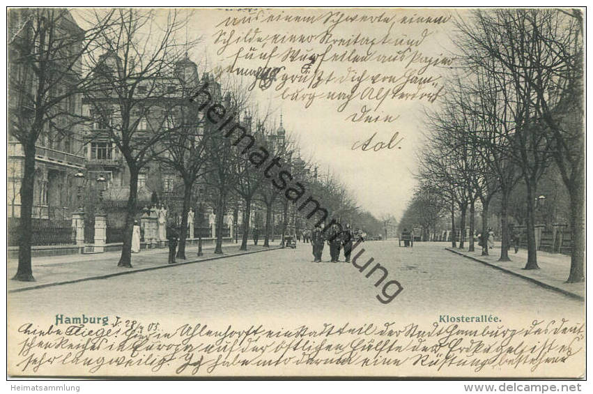Hamburg-Alsterdorf - Klosterallee - Verlag Knackstedt & Näther Hamburg Gel. 1905 - Nord