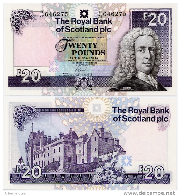 SCOTLAND - RBS       20 Pounds     P-354d       20.12.2007       UNC - 20 Pounds