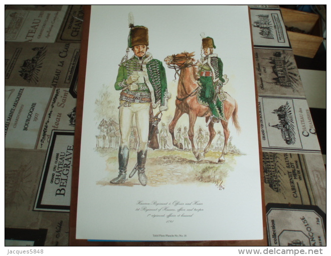 Uniformes ) Fanfaro/ Planche N° 18  L´histoire Des Hussards Prussiens 1721/1807 De Kurt Geiss Et August-wilhelm Stragand - Uniforms