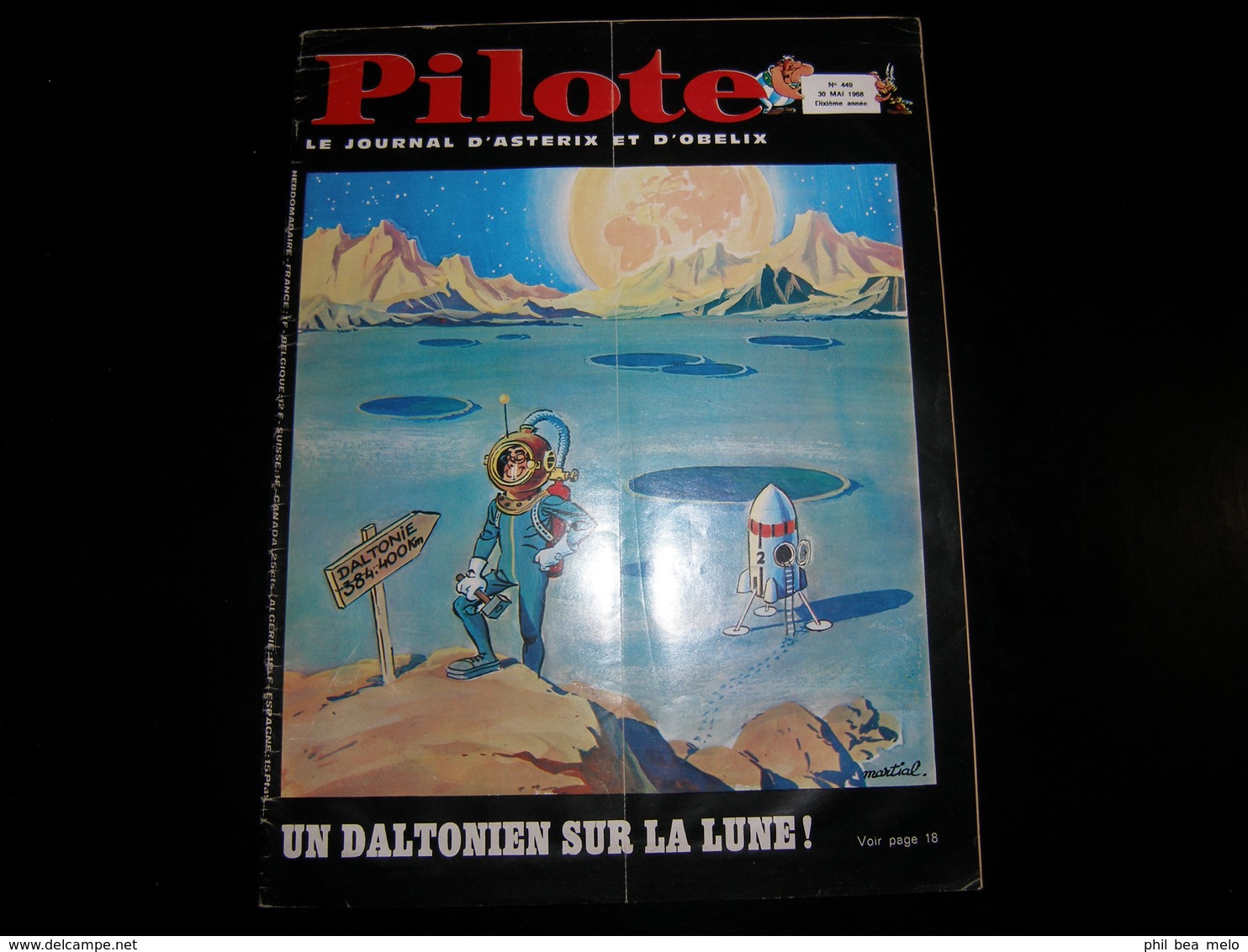 ASTERIX - LOT 9 REVUES PILOTE, LE JOURNAL D'ASTERIX N° 448 - 449 - 461 - 462 - 470 - 482 - 506 - VOIR DESCRIPTION - Pilote