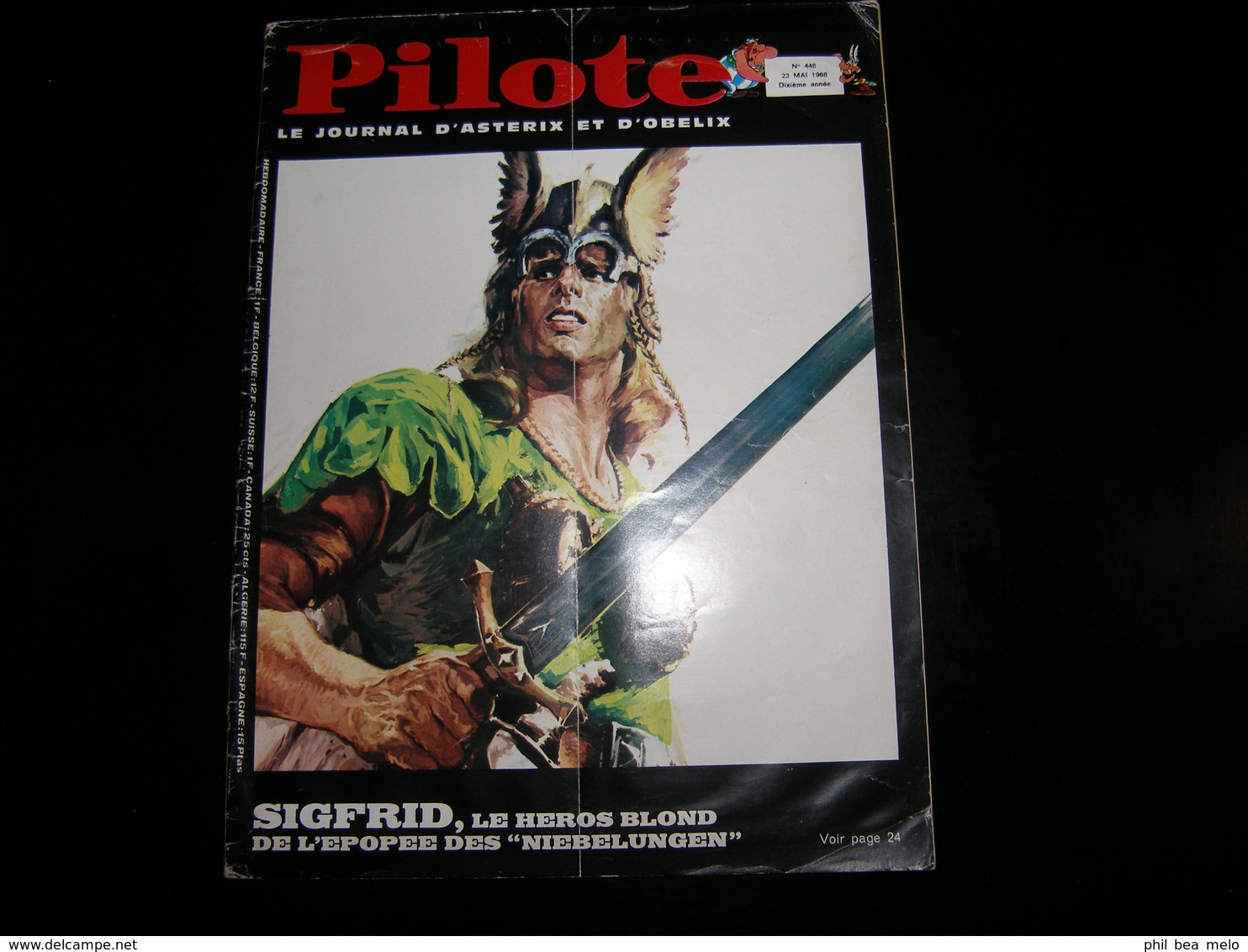 ASTERIX - LOT 9 REVUES PILOTE, LE JOURNAL D'ASTERIX N° 448 - 449 - 461 - 462 - 470 - 482 - 506 - VOIR DESCRIPTION