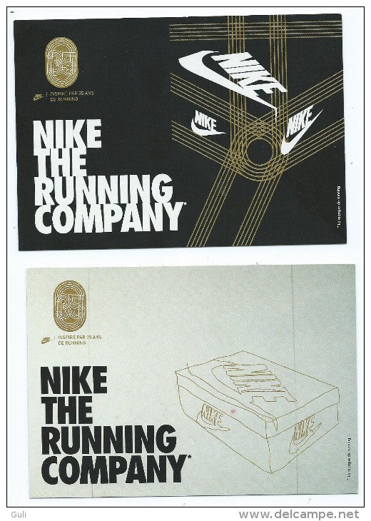 PUB Publicité- Lot De 2 Cpm NIKE (Running )*PRIX FIXE - Publicité