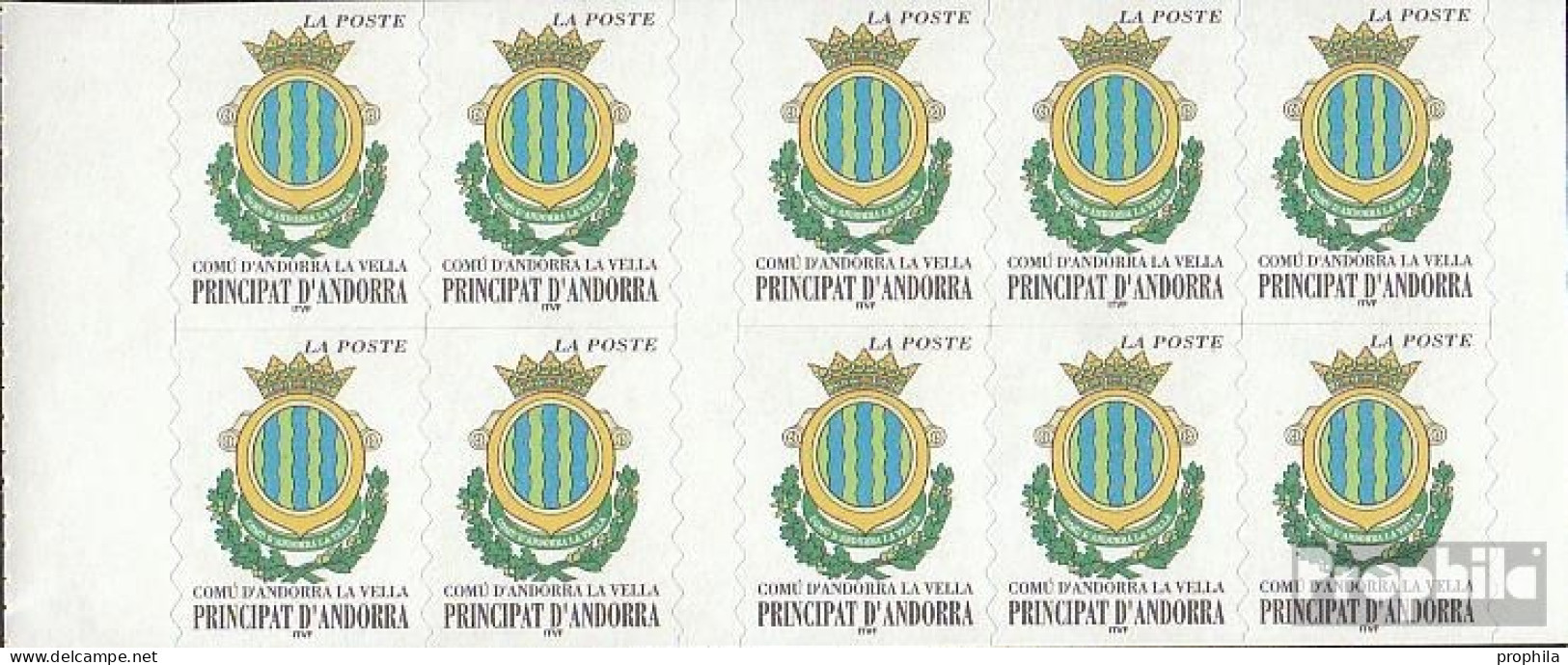 Andorra - Französische Post MH0-10 (kompl.Ausg.) Postfrisch 2000 Freimarken: Wappen - Carnets