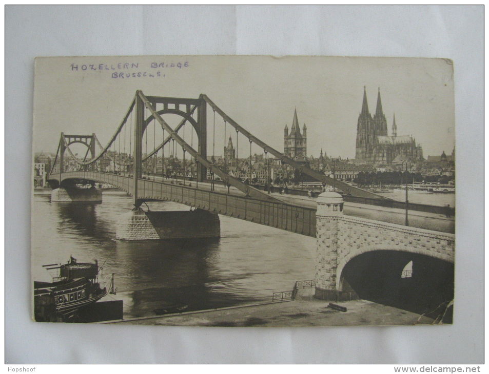 Postcard Belgium Belgien Hozellern Bridge Church Censor Zensur Namur 1926 - Andere & Zonder Classificatie