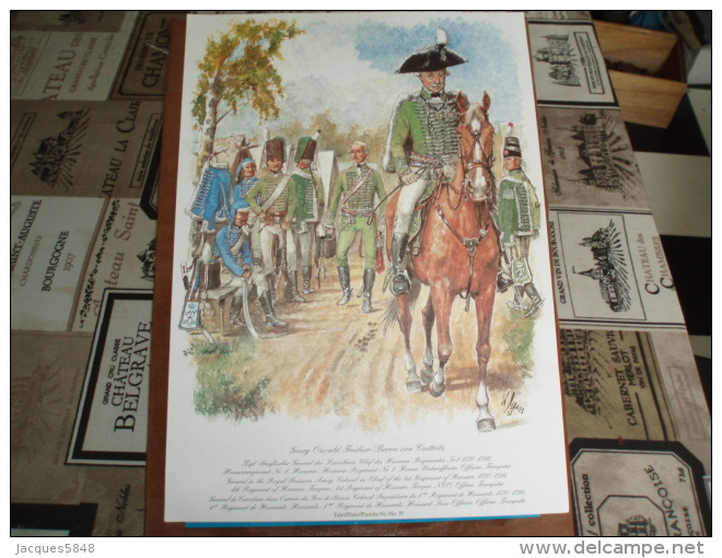 Uniformes ) Fanfaro/ Planche N° 19  L´histoire Des Hussards Prussiens 1721/1807 De Kurt Geiss Et August-wilhelm Stragand - Uniforms