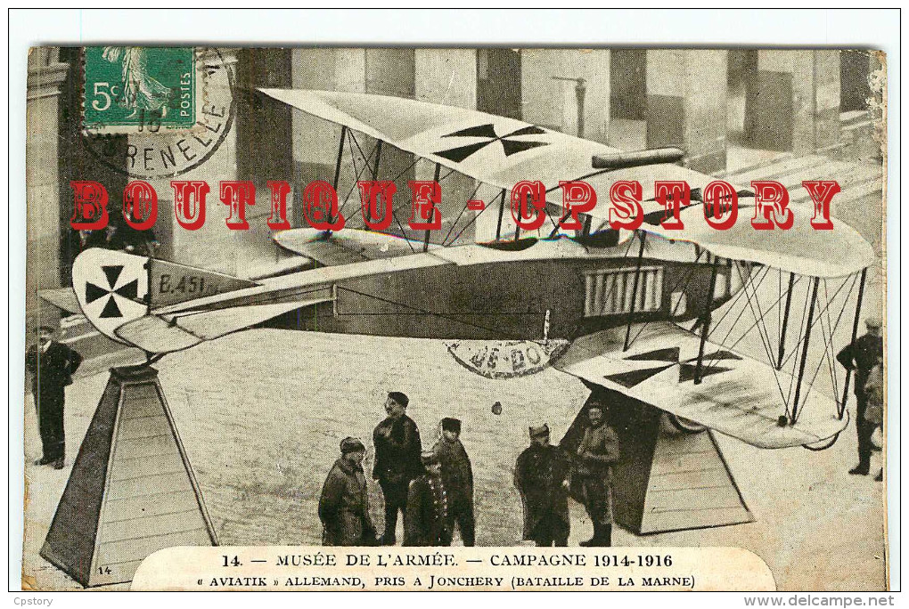 ACHAT DIRECT < AVIATION AEROPLANE < AVIATIK < AVION ALLEMAND De La BATAILLE De La MARNE < GUERRE 14 - DOS SCANNE - 1914-1918: 1. Weltkrieg