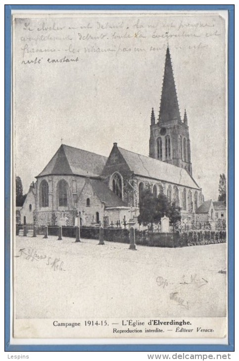 BELGIQUE -- ELVERDINGHE - L'Eglise - Evergem