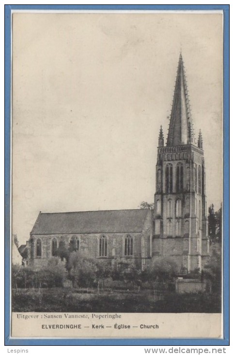 BELGIQUE -- ELVERDINGHE - Eglise - Evergem