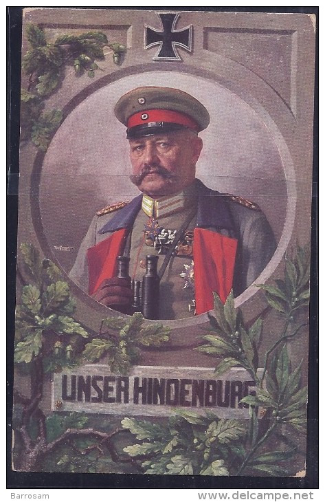 Germany1915:WW I Hindenburg Card - Prima Guerra Mondiale