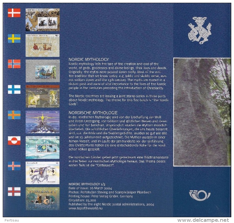 Gemeenschappelijke Uitgiftes Nordic Mythology 3 Mappen Met 24 Blokken - Collections