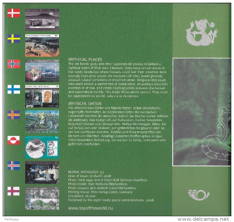 Gemeenschappelijke Uitgiftes Nordic Mythology 3 Mappen Met 24 Blokken - Verzamelingen