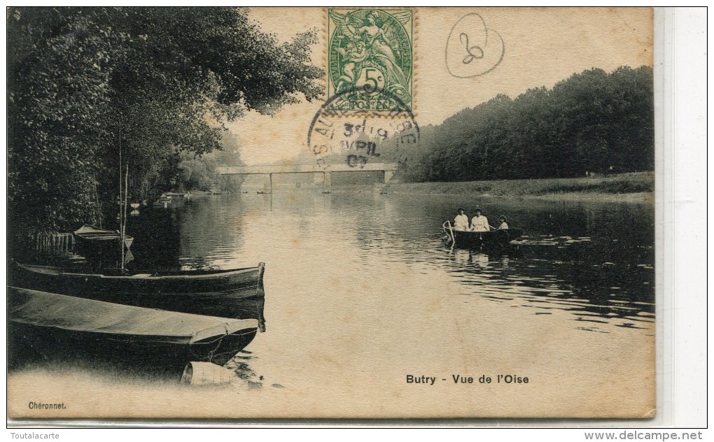 CA 95 BUTRY VUE DE L OISE 1907 - Butry