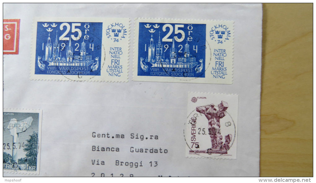 Cover Sweden Sverige Varldspost Kongress Stockholm Örebro 1974 - Andere & Zonder Classificatie