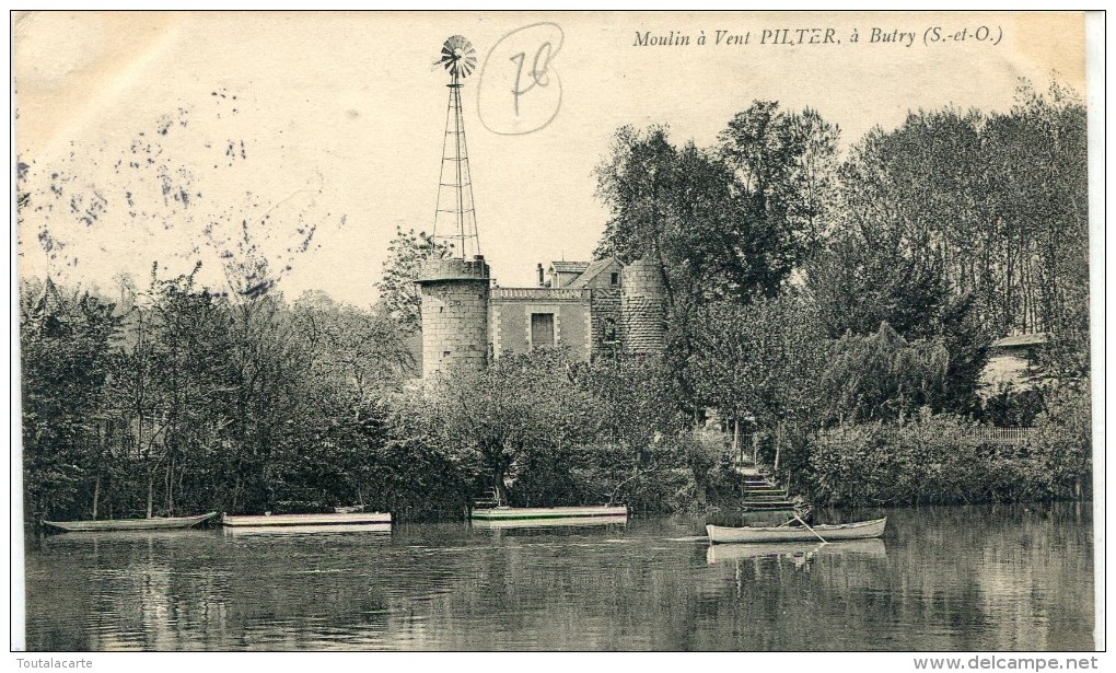 CA 95 AU MOULIN A VENT PILTER A BUTRY  1906 - Butry