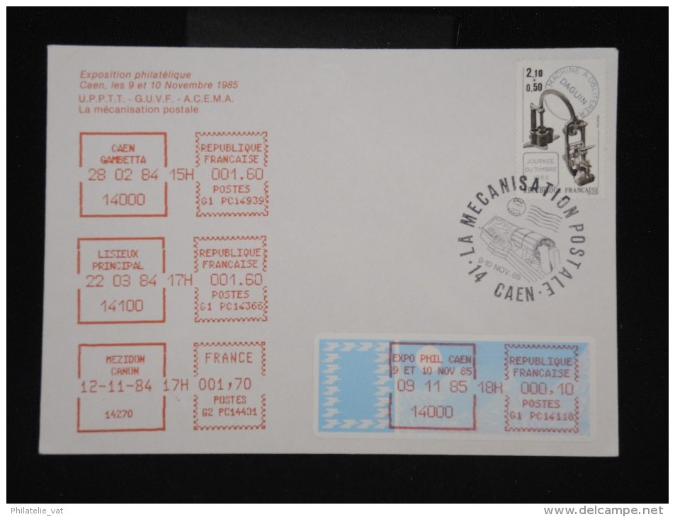 FRANCE - Enveloppe De L 'exposition à Caen En 1985-  à Voir - Lot P9660 - Cartas & Documentos