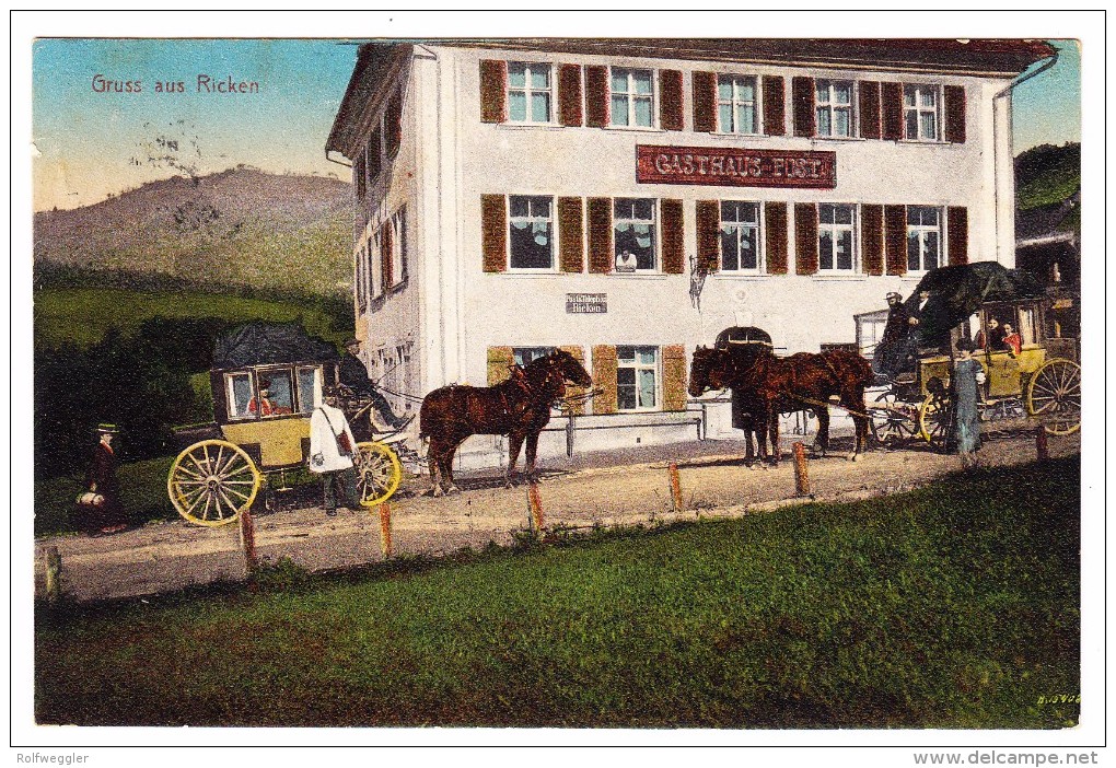 AK SG Ricken Gruss Aus Foto A.Eicher 25.7.1911 Ebnat-Kappel - Ebnat-Kappel