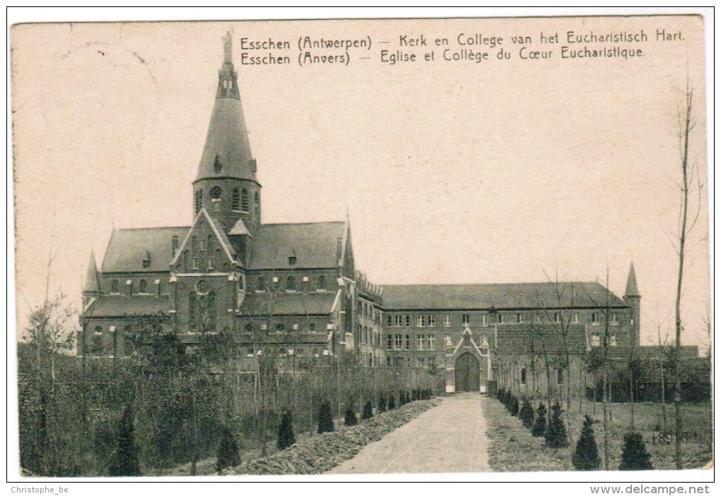 Essen, Esschen, Kerk En College Van Het Eucharistisch Hart (pk21904) - Essen