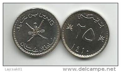 Oman 25 Baisa  1410.  (1989) UNC - Oman