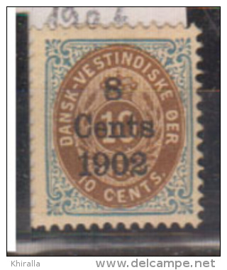 ANTILLES  DANOISES        1902      N°    22      COTE       32 € 50       (  10  V ) - Danemark (Antilles)