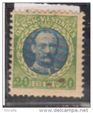 ANTILLES  DANOISES        1907      N°    39      COTE       45 € 00       (  11  V ) - Danemark (Antilles)