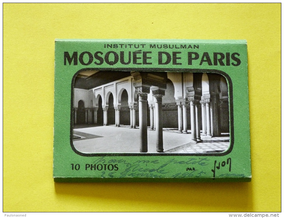 INSTITUT MUSULMAN. MOSQUEE DE PARIS        10 VUES PHOTOS MIGNONNETTES - Islam