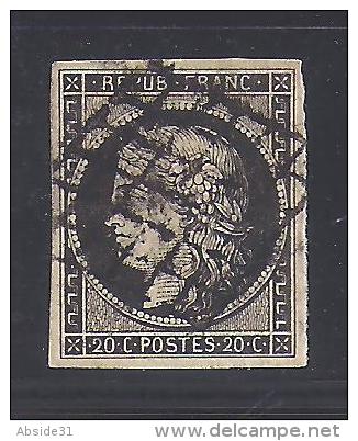 CERES  N° 3 -  Cote : 65 € - 1849-1850 Cérès