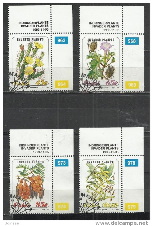 CISKEI 1993 - INVADER PLANTS - CPL. SET - USED OBLITERE GESTEMPELT USADO - Toxic Plants