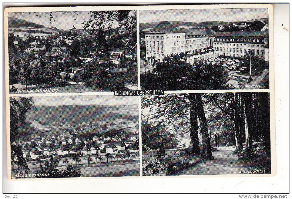 0-9408 BAD SCHLEMA, Mehrbild, NS-Beflaggung, 1943 - Bad Schlema