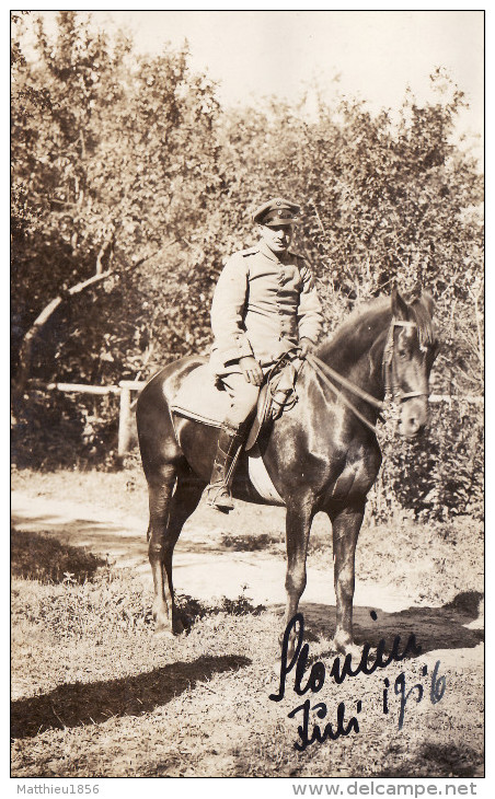 Photo Juillet 1916 SLONIM (Voblast De Hrodna) - Un Soldat Allemand (A118, Ww1, Wk 1) - Belarus