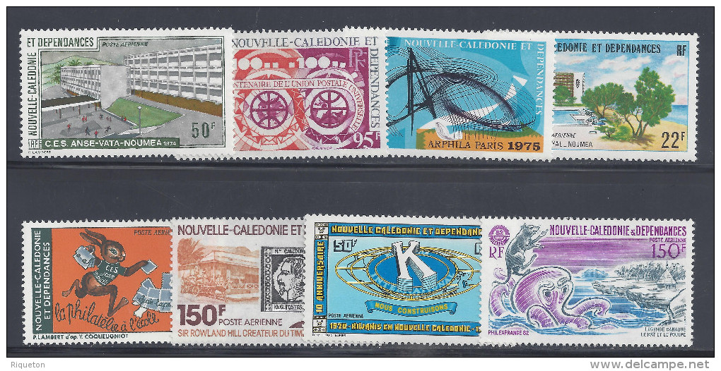 NOUVELLE-CALEDONIE - 1974 - P. AERIENNE - LOT DE 15 TIMBRES - XX - MNH - TB - - Collections, Lots & Series