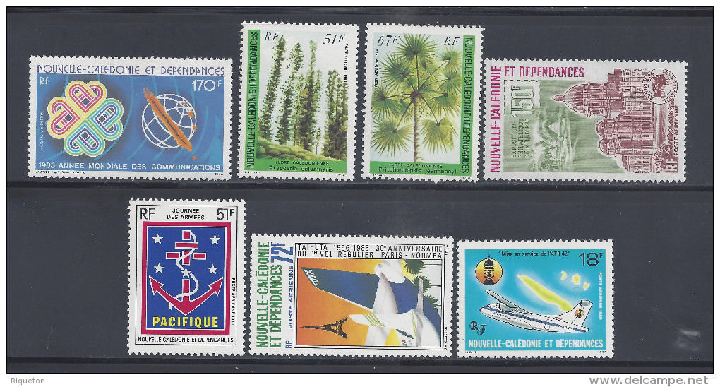 NOUVELLE-CALEDONIE - 1974 - P. AERIENNE - LOT DE 15 TIMBRES - XX - MNH - TB - - Lots & Serien