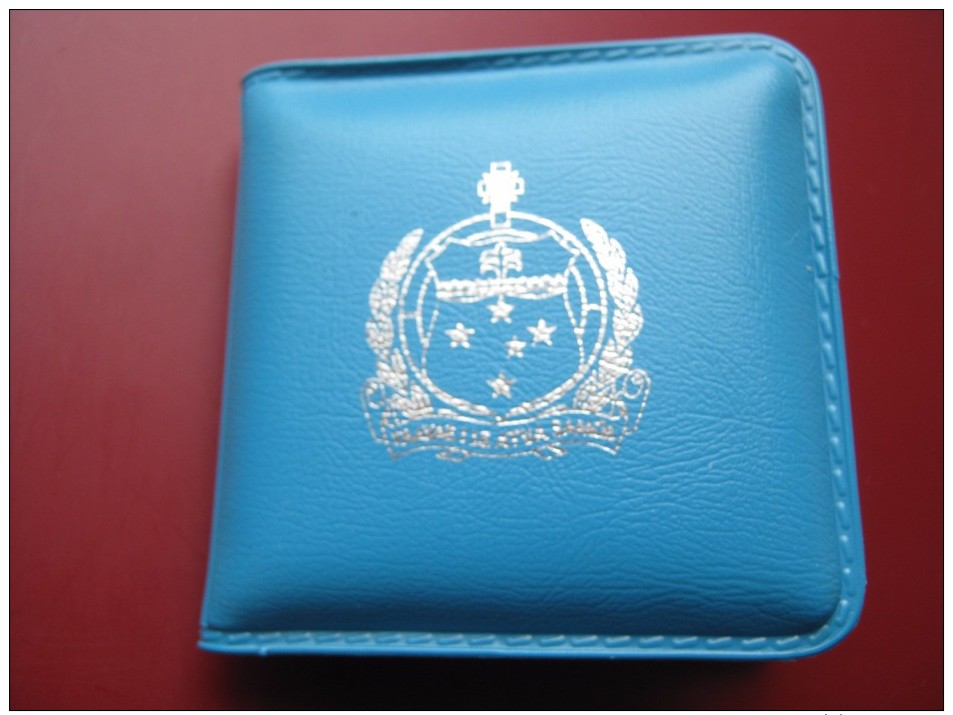 Samoa & Sisifo Silver 10 Tala $ 1979 Captain Cook - Rare Plain Edge Type In Mint Wallet - Samoa