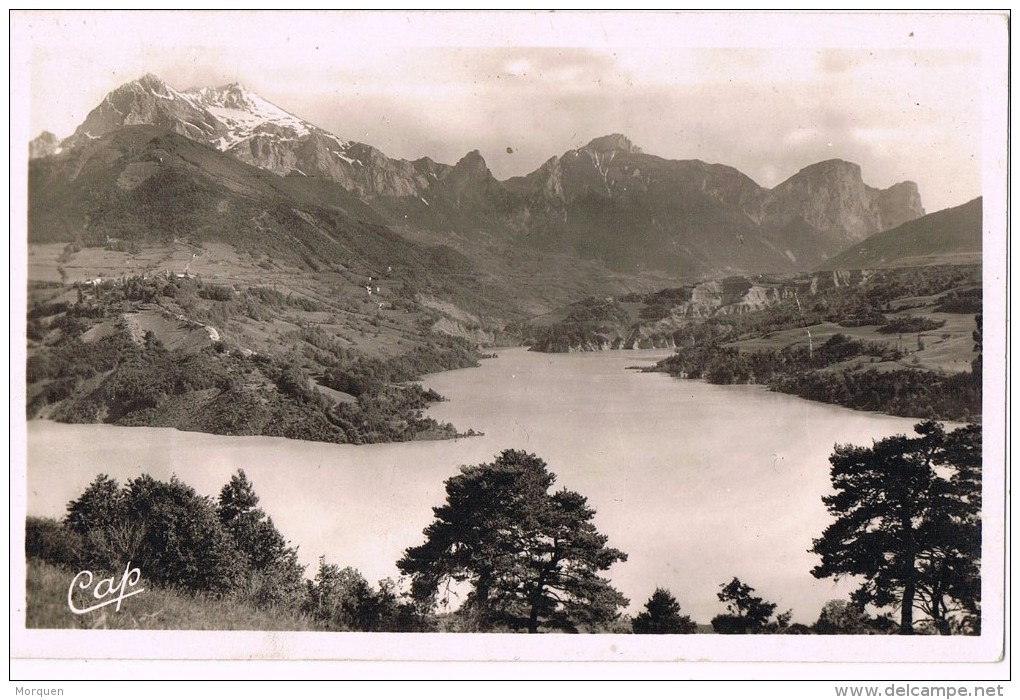 14733. Postal Fotografica CORPS (Isere) 1936. Le Lac Du Sautet - Corps