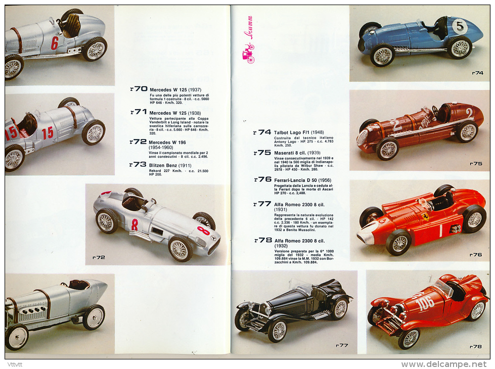 Ancien Catalogue BRUMM, 38 Pages, Modéles 1.43, Fiat, Bugatti, Ferrari, Alfa Romeo, Maserati, Porsche, Lancia, Jaguar... - Literatura & DVD