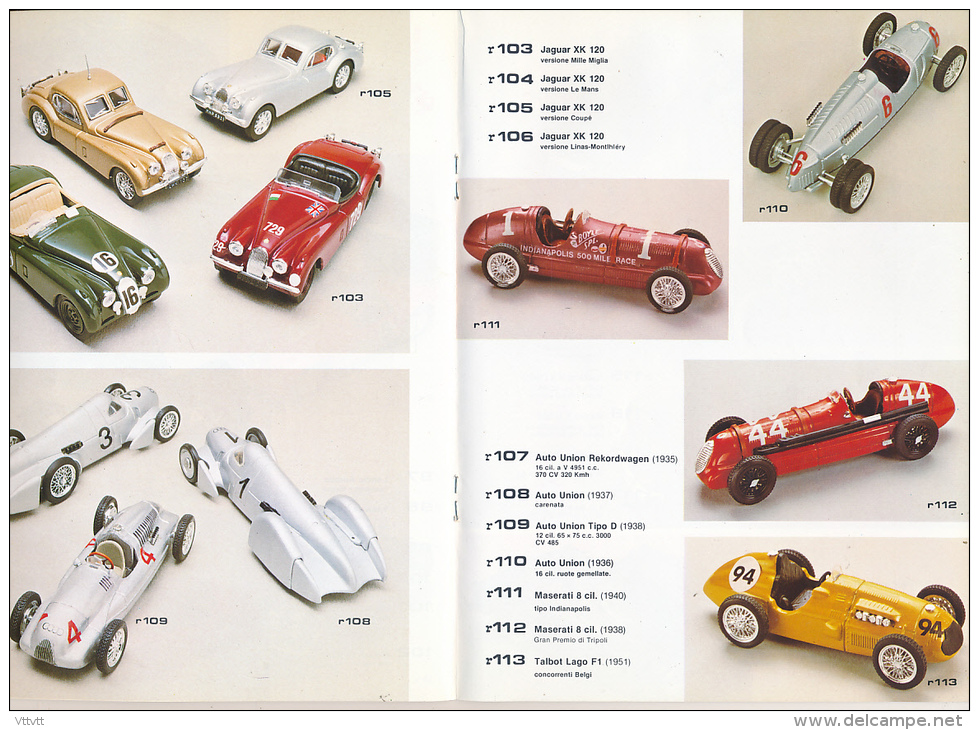 Ancien Catalogue BRUMM, 38 Pages, Modéles 1.43, Fiat, Bugatti, Ferrari, Alfa Romeo, Maserati, Porsche, Lancia, Jaguar... - Littérature & DVD